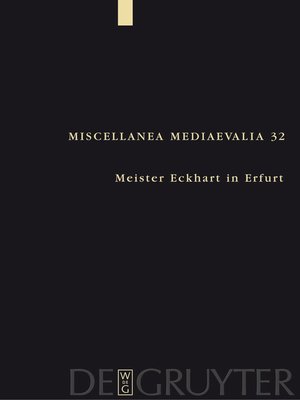 cover image of Meister Eckhart in Erfurt